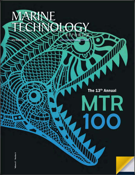 2018年 MTR100杂志“全球最优秀100家海洋科技企业”